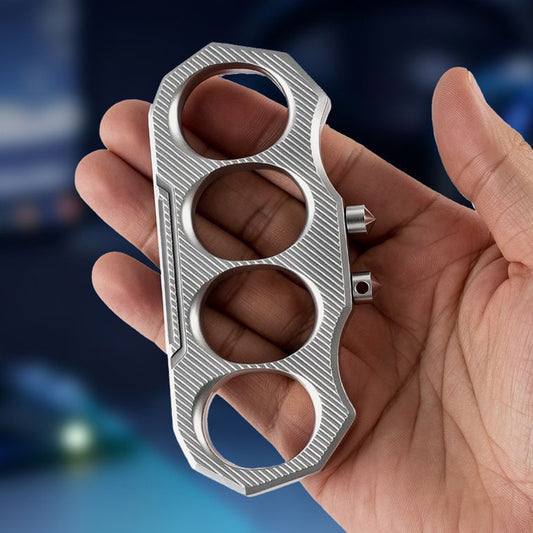 Portable Knuckle Duster with Detachable Window Breaker