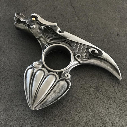 Dragon Pattern Knuckle Duster EDC Decoration