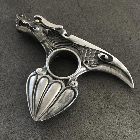 Dragon Pattern Knuckle Duster EDC Decoration