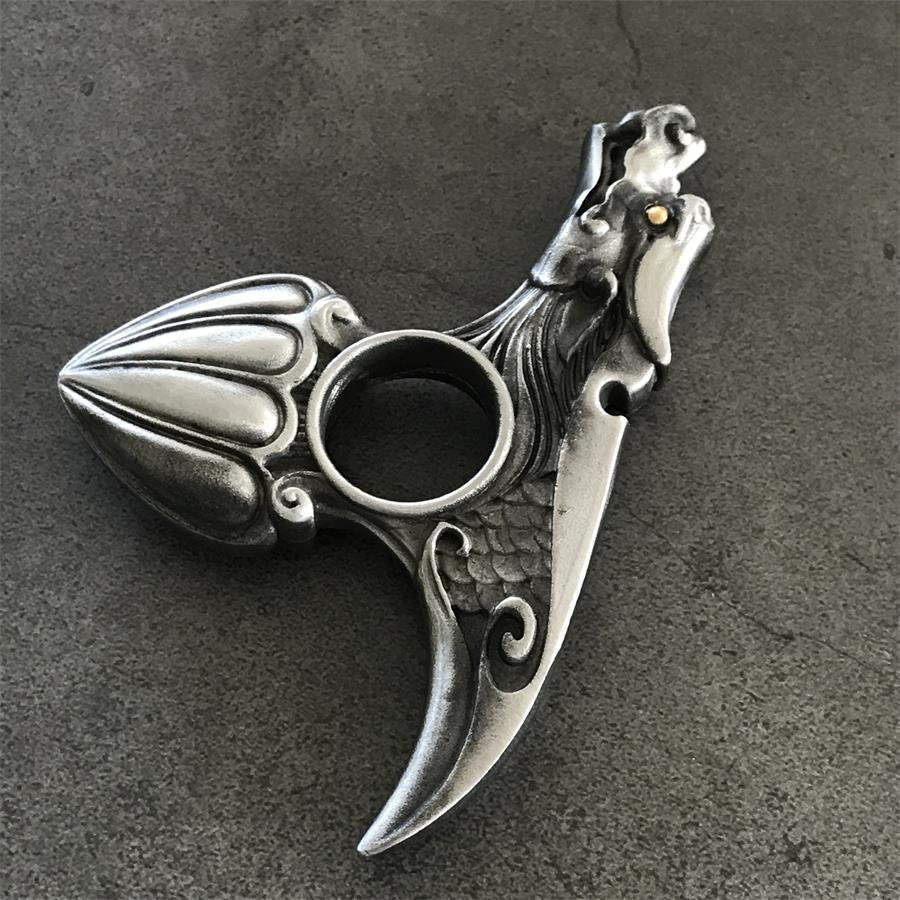 Dragon Pattern Knuckle Duster EDC Decoration