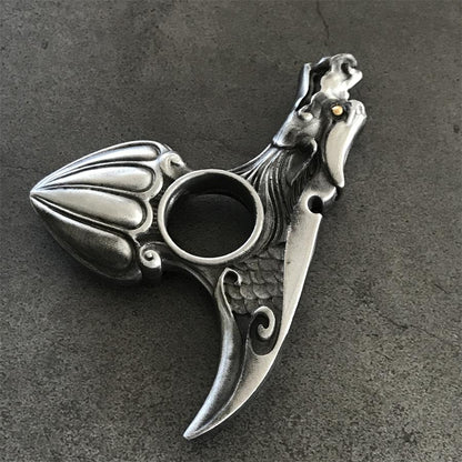 Dragon Pattern Knuckle Duster EDC Decoration