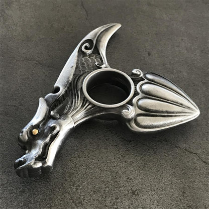 Dragon Pattern Knuckle Duster EDC Decoration