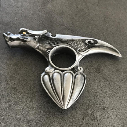 Dragon Pattern Knuckle Duster EDC Decoration