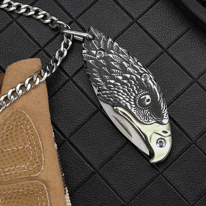 Mini collier aigle couteau porte-clés couteaux de poche