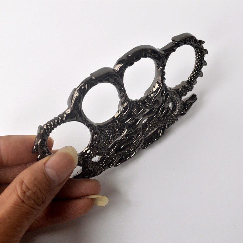 black Fire Dragon brass knuckle duster