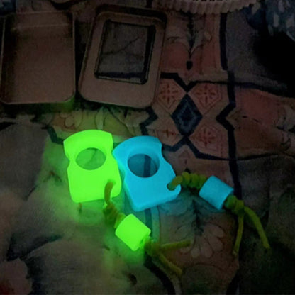 Single Finger Fluorescent Knuckle Backpack Decoration