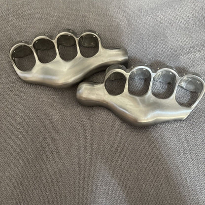 Weighted four finger steel knucles 3