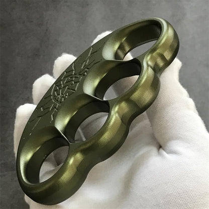 Fractured shield aluminum knuckle duster display