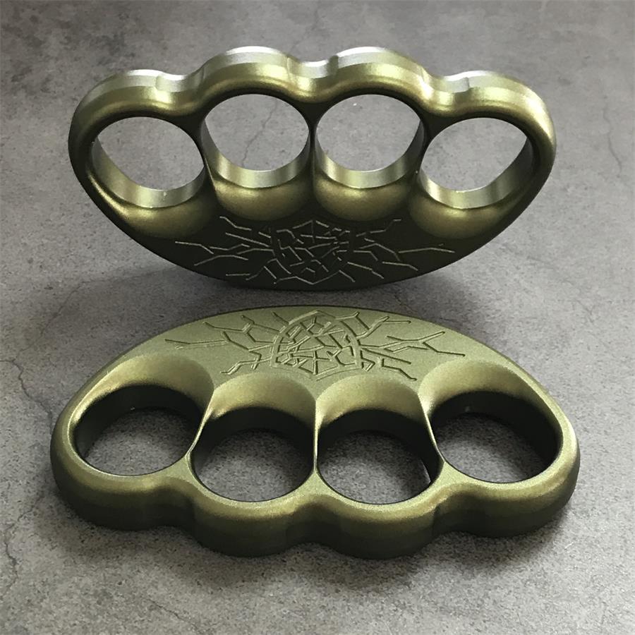 Fractured shield aluminum knuckle duster side