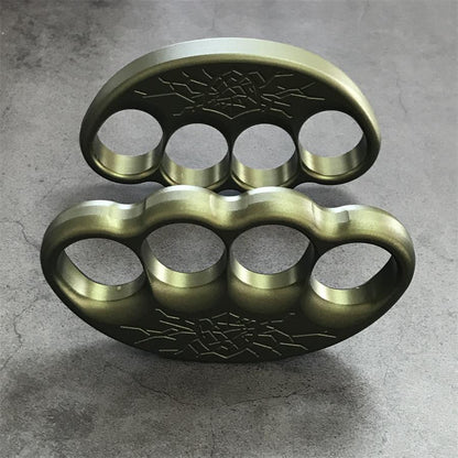 Fractured shield aluminum knuckle duster front