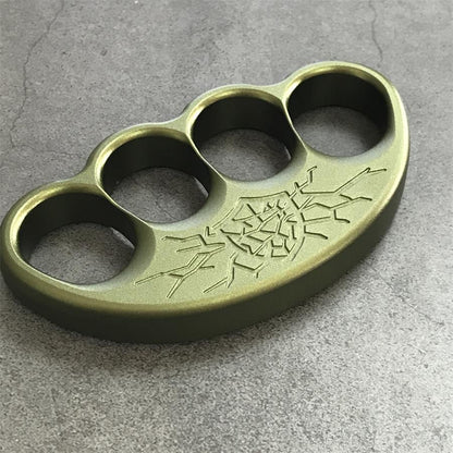 Fractured shield aluminum knuckle duster grip