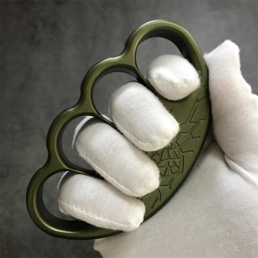 Fractured shield aluminum knuckle duster detail