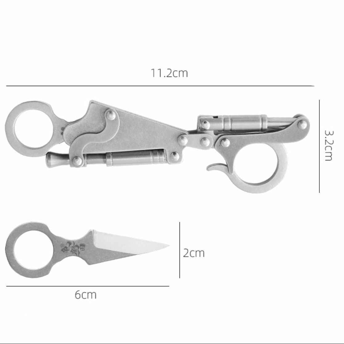 Couteau de poche amusant Porte-clés Couteaux de poche de défense