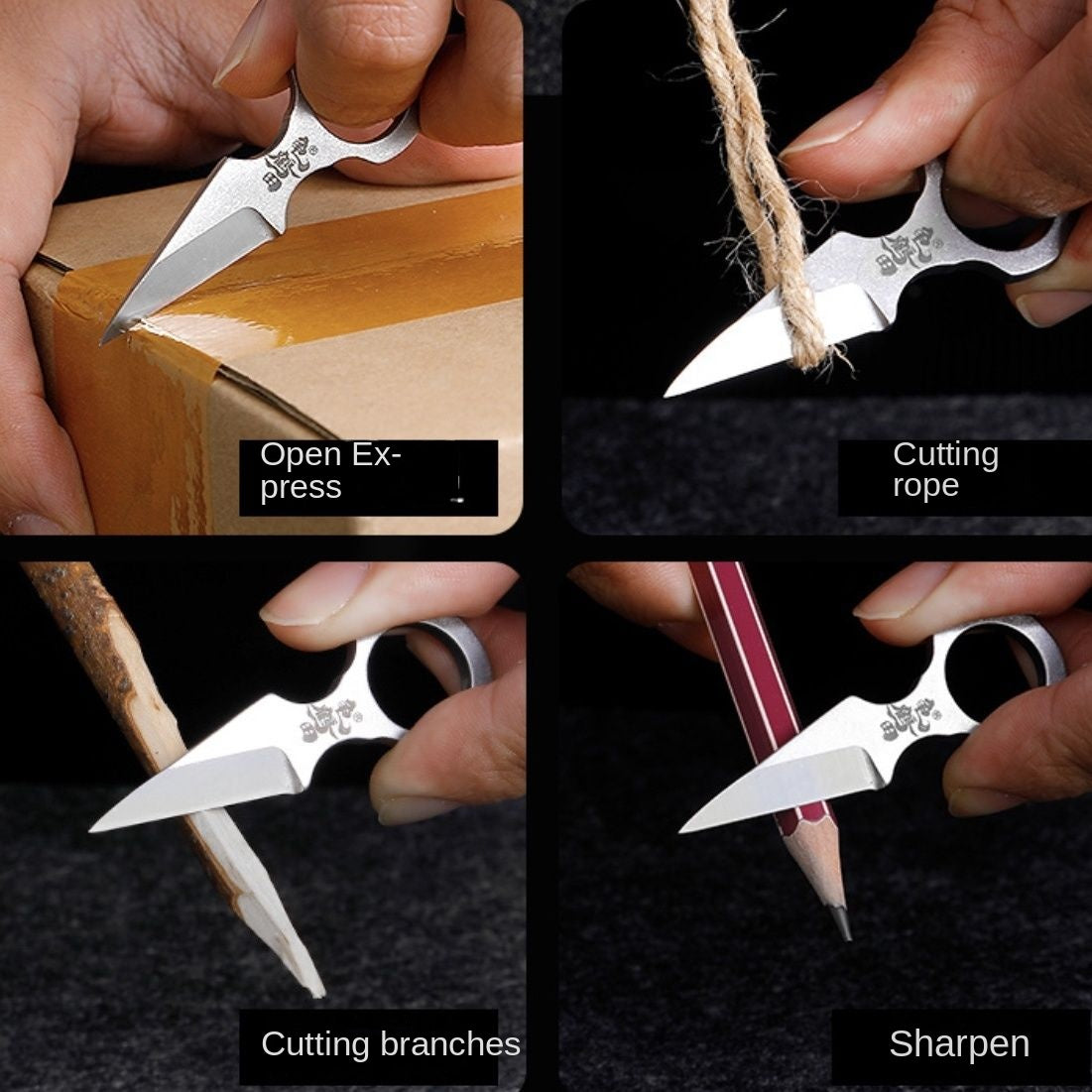 Fun Knife Fun Pocket Knife Keychain Defense Pocket Knives – Brass Knuckle