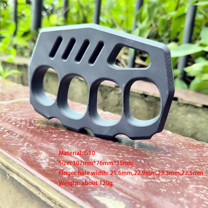 Non-metal G10 Knuckle Duster High Hardness Defense Broken Window Tool