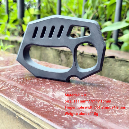 Non-metal G10 Knuckle Duster High Hardness Defense Broken Window Tool