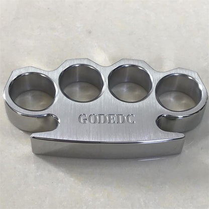 GODEDC Brushed and Mirror Polished Solid Steel Knuckle Duster