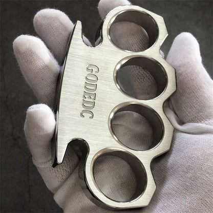 GODEDC Brushed and Mirror Polished Solid Steel Knuckle Duster