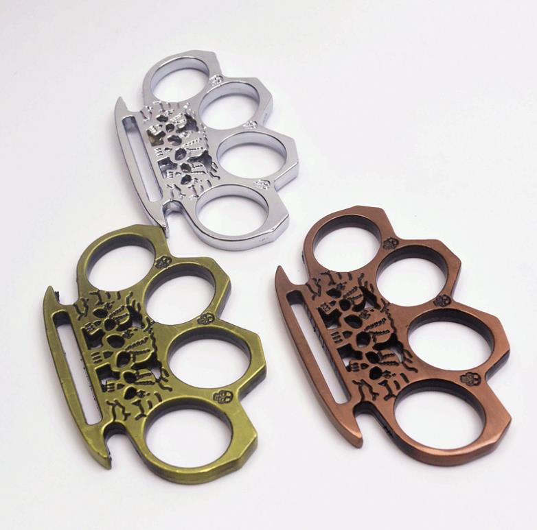 Big finger hole Ghost brass knuckle duster 