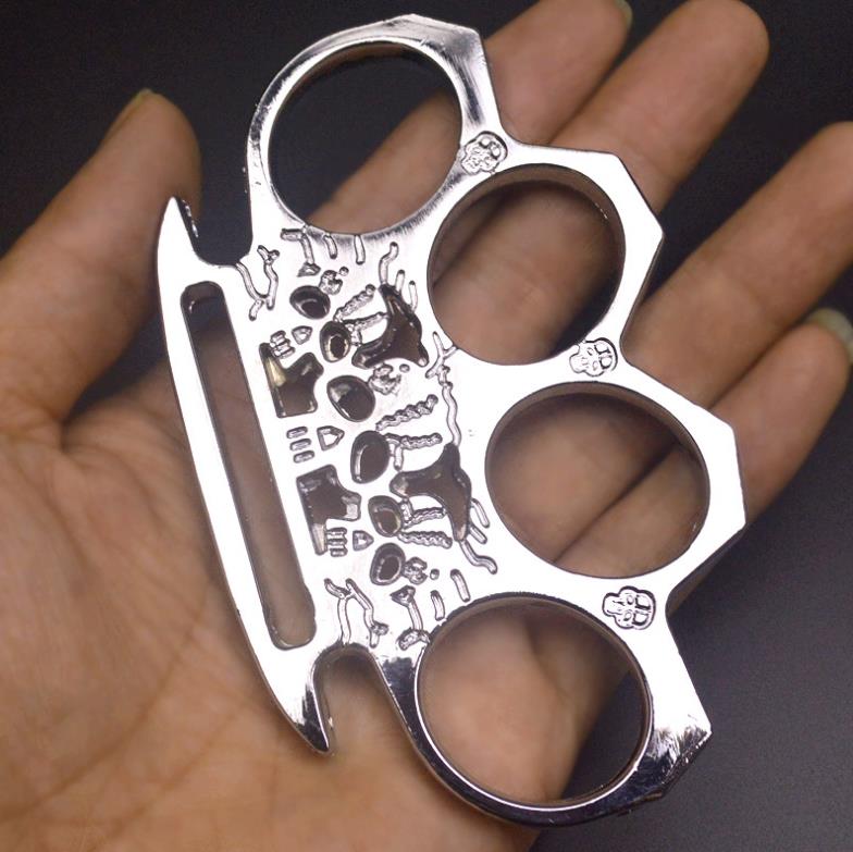 Ghost brass knuckle duster silver