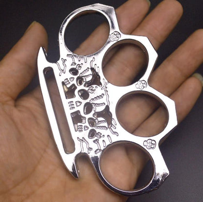 Ghost brass knuckle duster silver