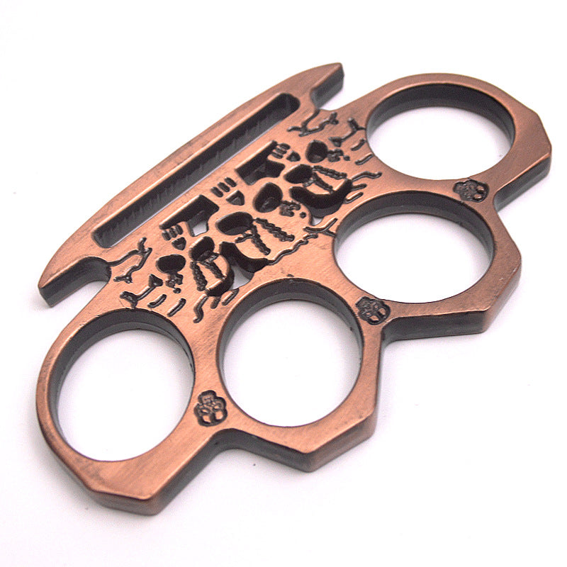 big finger hole Ghost brass knuckle duster 1