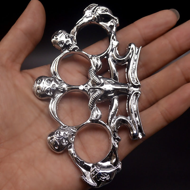 silver Goat Skull knuckle duster