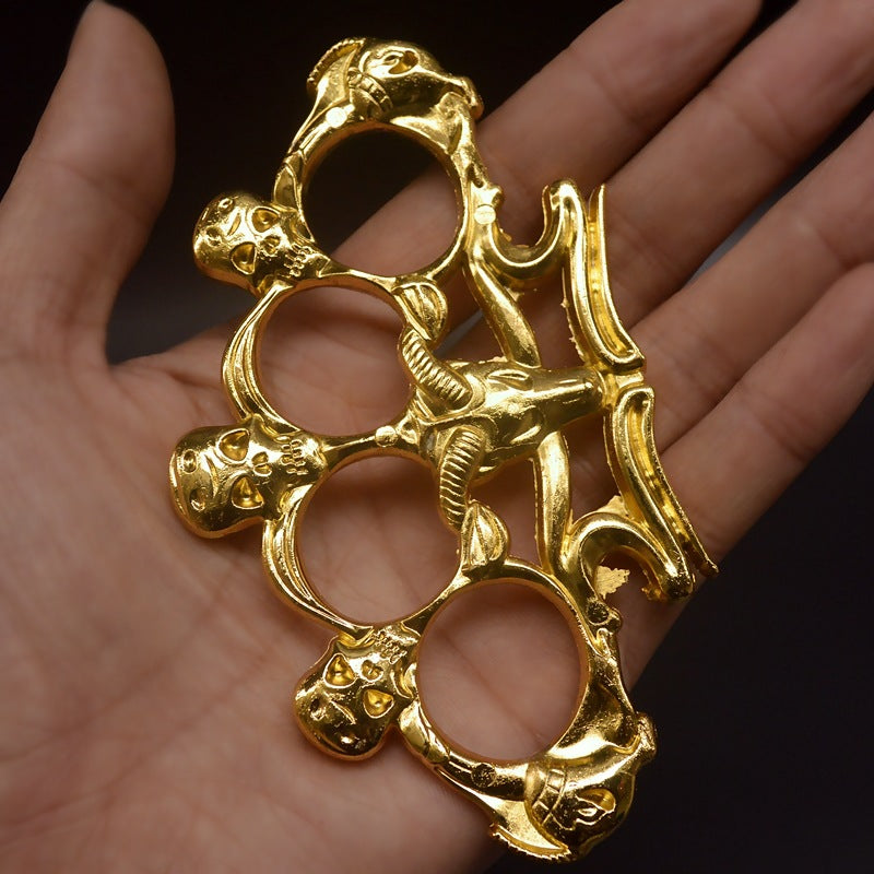 gold Goat Skull knuckle duster