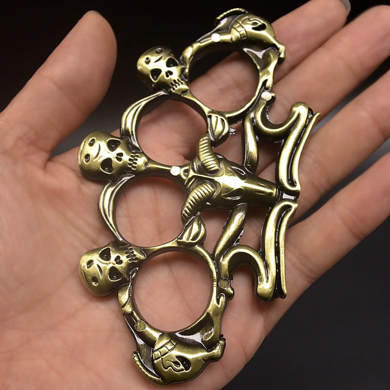 bronze Goat Skull knuckle duster 6