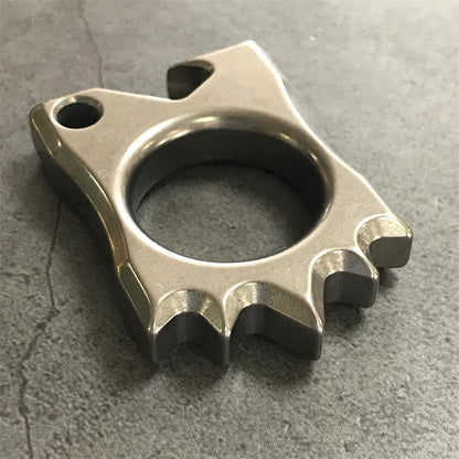 Mini Hedgehog Titanium Alloy Knuckle Duster Bottle Opener