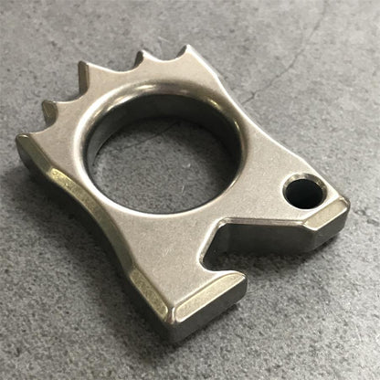 Mini Hedgehog Titanium Alloy Knuckle Duster Bottle Opener