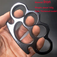 Iron Solid Knuckle Duster Boxing Four Finger Buckle Self Defense Window Breaker Outdoor Portable EDC Tool