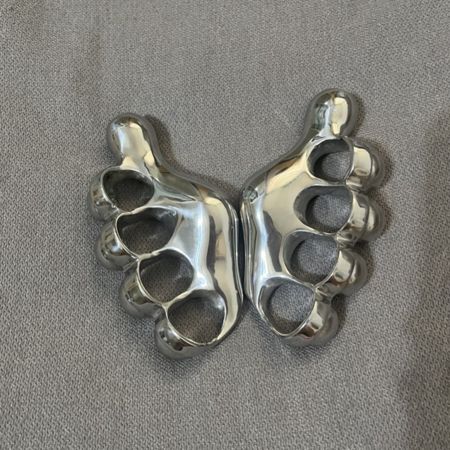 Solid Steel Left and Right Hand Knuckle Duster – Brass Knuckle