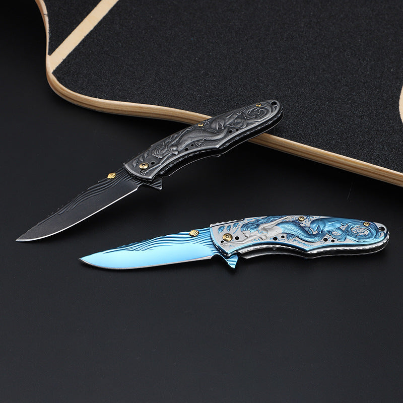 Beautiful Mermaid Folding Knife Self-defense Tactics Pocket Knives