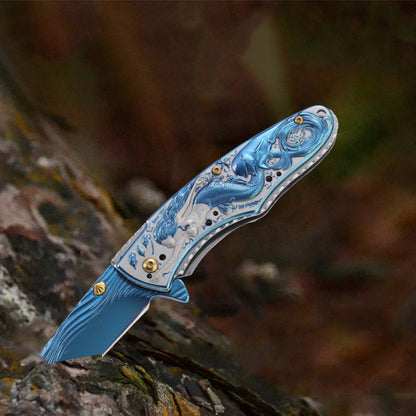 Beautiful Mermaid Folding Knife Self-defense Tactics Pocket Knives