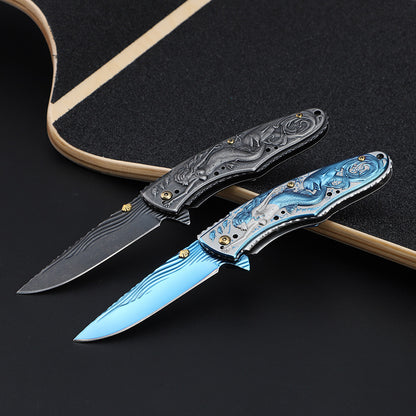 Beautiful Mermaid Folding Knife Self-defense Tactics Pocket Knives