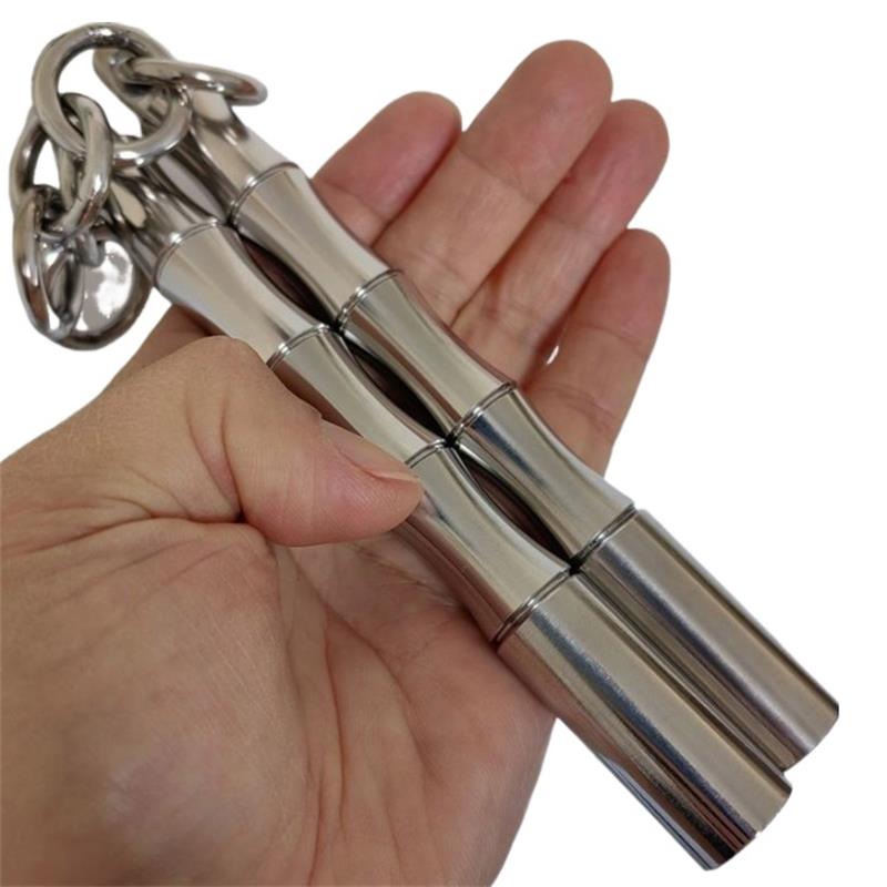 Mini Solid Nunchucks Outdoor Training Self Defense EDC Tool