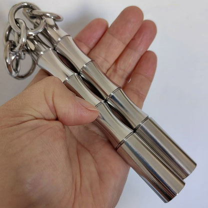 Mini Solid Nunchucks Outdoor Training Self Defense EDC Tool