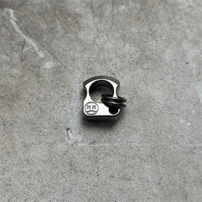 Mini Titanium Knuckle Duster Pendant Decorations