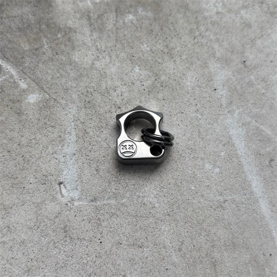 Mini Titanium Knuckle Duster Pendant Decorations