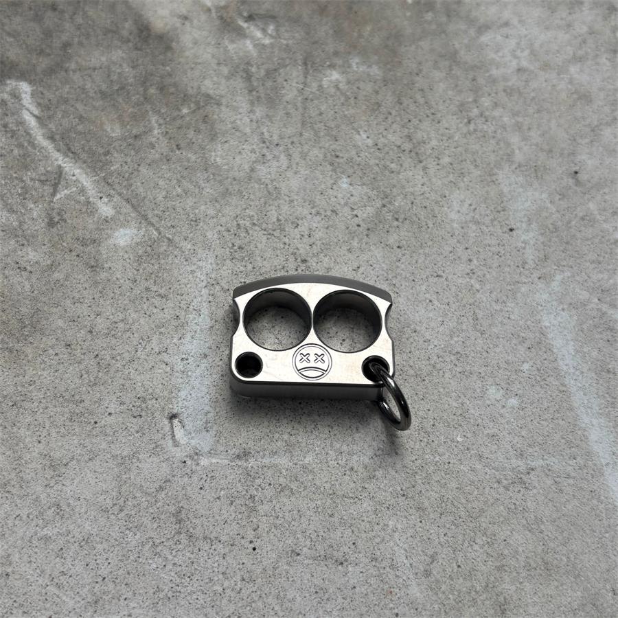 Mini Titanium Knuckle Duster Pendant Decorations