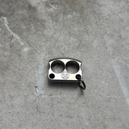 Mini Titanium Knuckle Duster Pendant Decorations