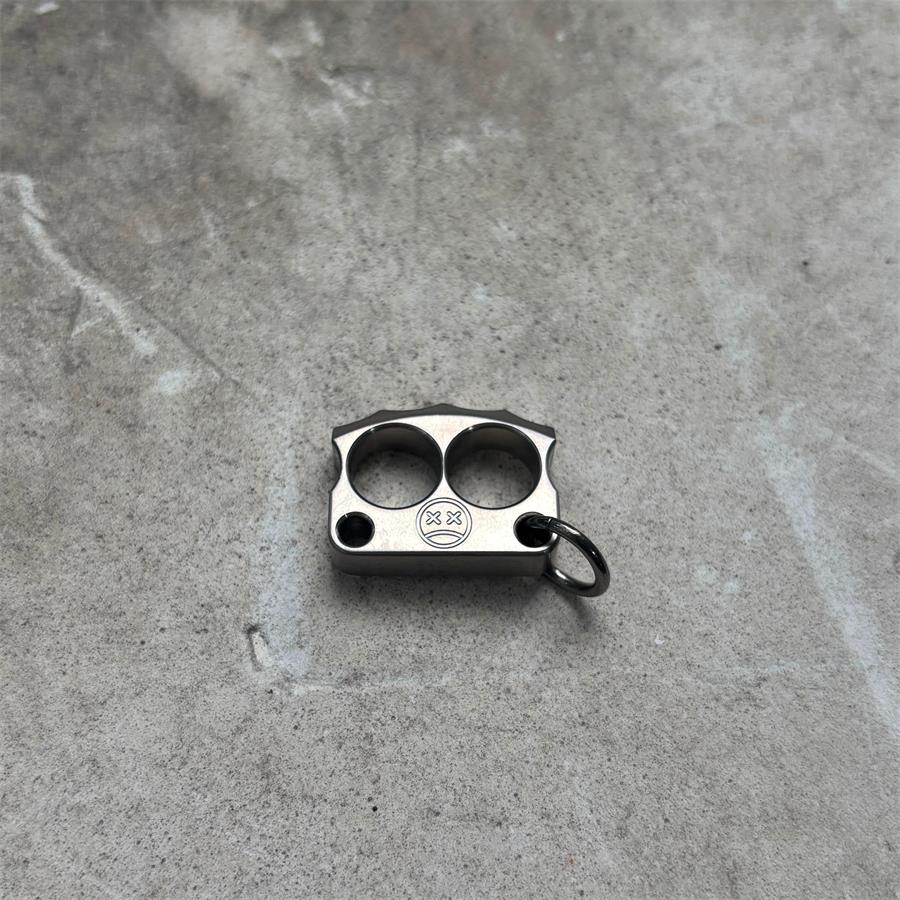 Mini Titanium Knuckle Duster Pendant Decorations