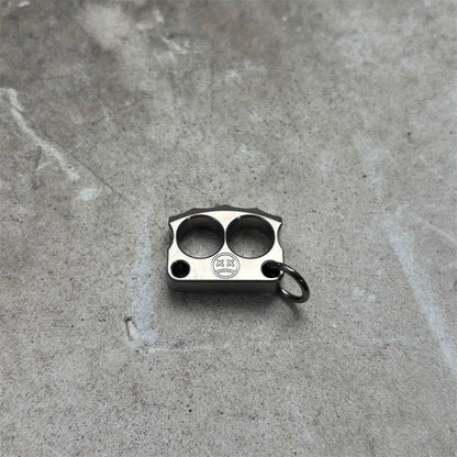 Mini Titanium Knuckle Duster Pendant Decorations