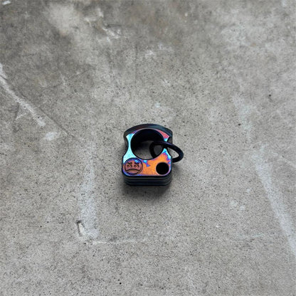 Mini Titanium Knuckle Duster Pendant Decorations