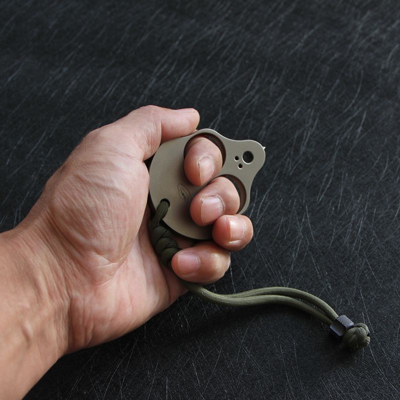 Mini Alien Knuckle Duster Titanium EDC Self Defense Tool