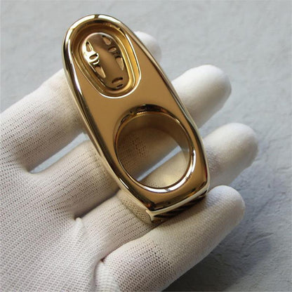 Solid Brass Knuckle Duster Portable Self Defense EDC Decoration