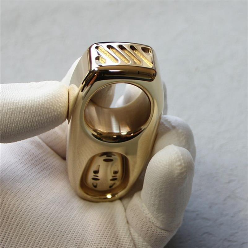 Solid Brass Knuckle Duster Portable Self Defense EDC Decoration