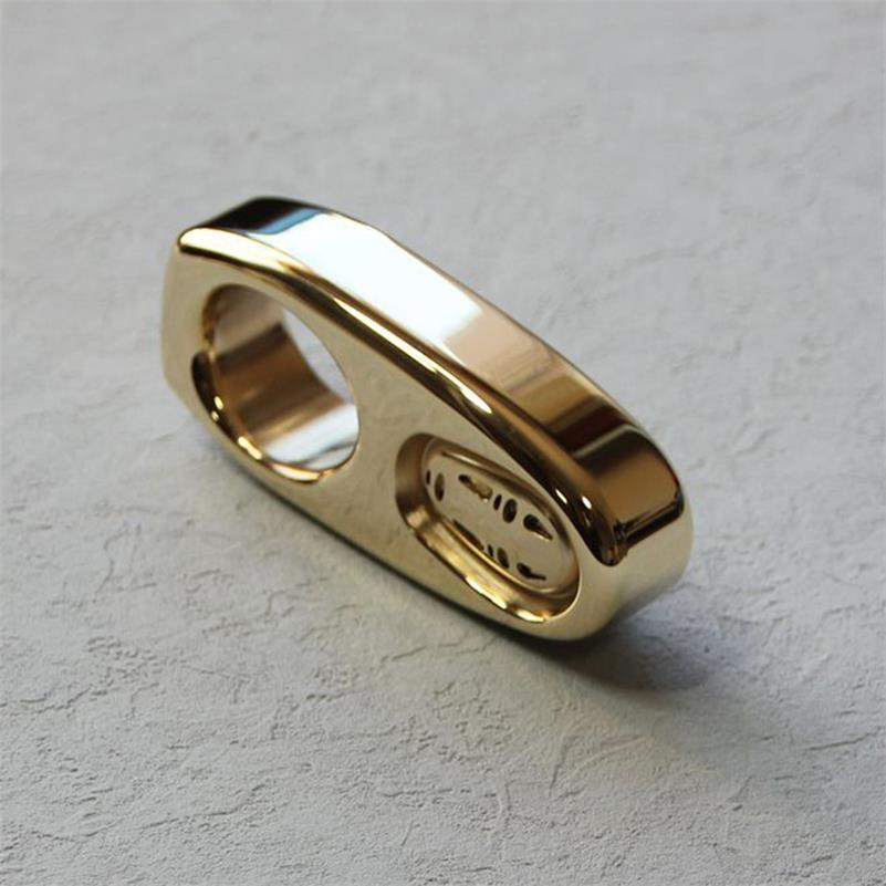 Solid Brass Knuckle Duster Portable Self Defense EDC Decoration