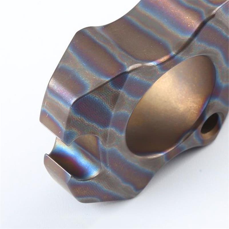 Mini Hand-fired Titanium Knuckle Duster Bottle Opening EDC Tool